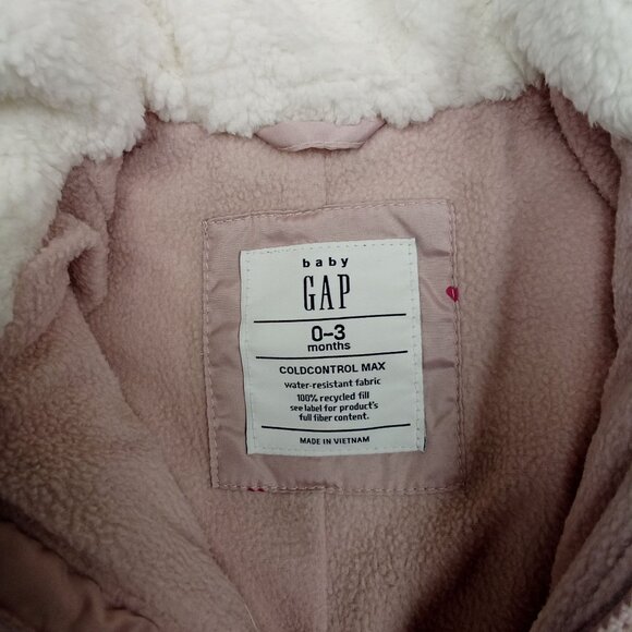 Baby Cold Control Max Puffer Snowsuit By Baby GAP (0-3 Montths) - Picture 12 of 13